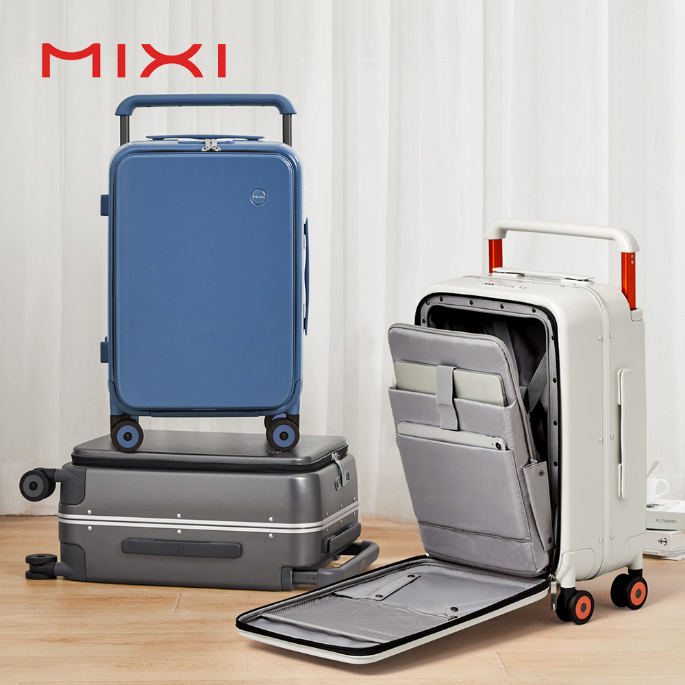 Aluminum Frame Carry On Luggage - กระเป๋าเดินทางดีไซน์ใหม่จาก Mixi ด้ามจับกว้าง สำหรับผู้ชายและผู้หญิง กระเป๋าถือขึ้นเครื่อง ขนาด