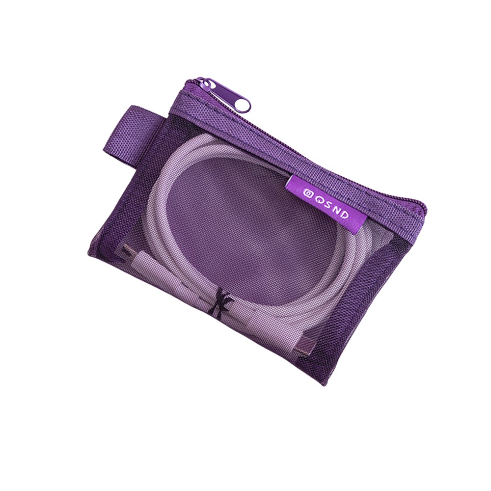 Cosmetic Bags - กระเป๋าเก็บของโปร่งใสทำจากไนลอนที่ทนทาน กระเป๋าตาข่ายน้ำหนักเบา ระบายอากาศได้ดี กระเป๋าเครื่องสำอางทรงสี่เหลี่ยม สำหรับจัดระเบียบสำนักงาน