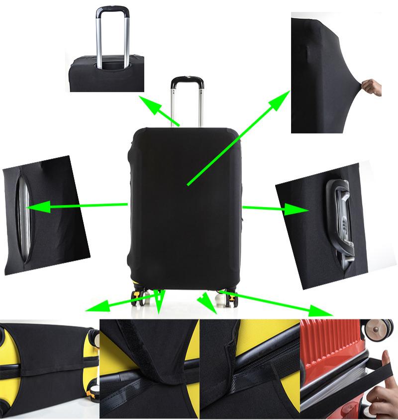 ปลอกคลุมกระเป๋าเดินทางแบบยืดหย - Luggage Protective Cover Transparent บทวิจารณ์และราคา