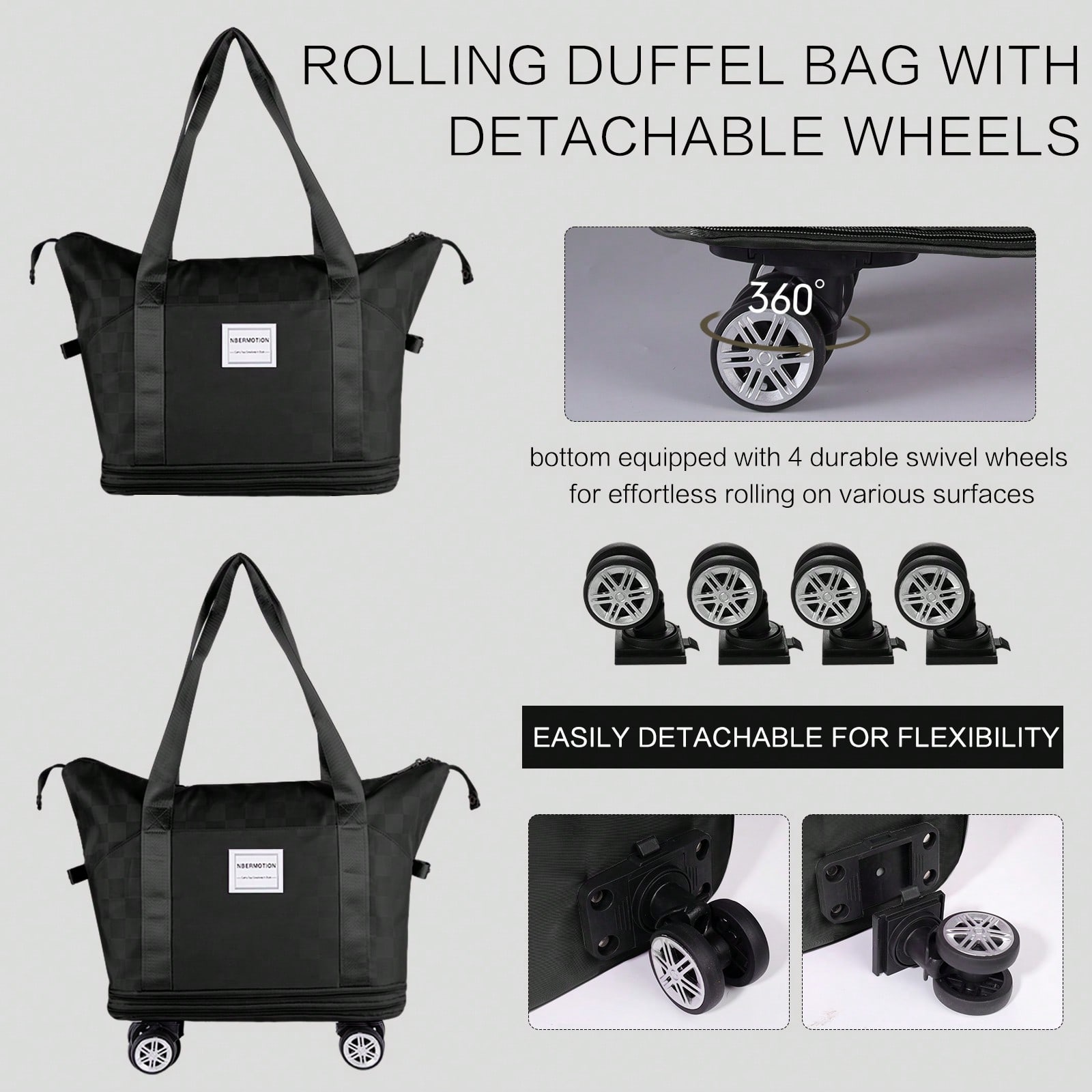 กระเป๋าเดินทางแบบมีล้อขยายได้  - Foldable Rolling Luggage Bag บทวิจารณ์และราคา
