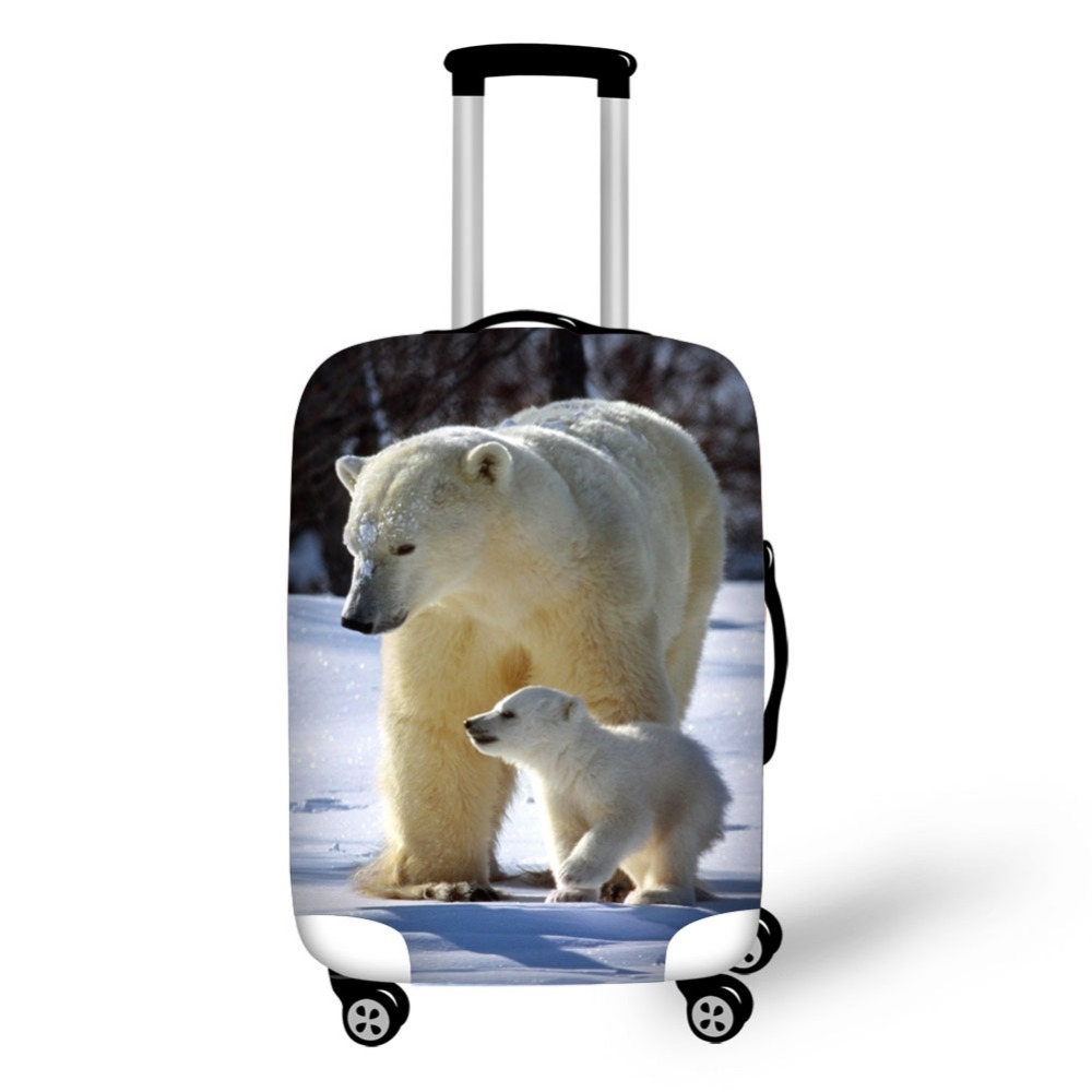 สัตว์หมีขั้วโลกกระเป๋าเดินทางป - Waterproof Suitcase Cover Protector บทวิจารณ์และราคา