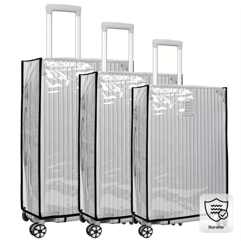 3 ชิ้น ปลอกหุ้มกระเป๋าเดินทาง  - Luggage Protective Cover Transparent บทวิจารณ์และราคา