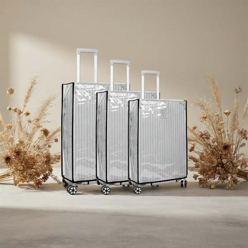 3 ชิ้น ปลอกหุ้มกระเป๋าเดินทาง  - Luggage Protective Cover Transparent บทวิจารณ์และราคา