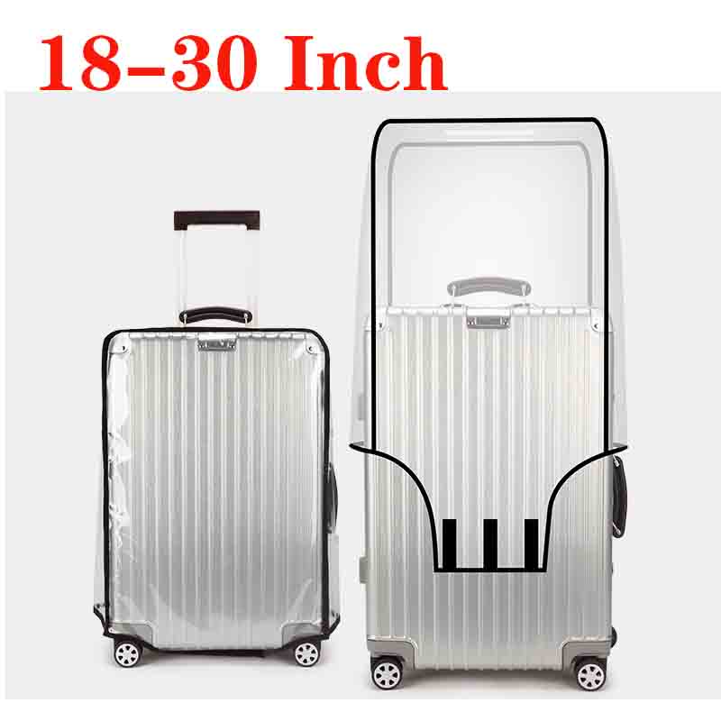 18-30 นิ้วกระเป๋าเดินทาง PVC C - Luggage Protective Cover Transparent บทวิจารณ์และราคา